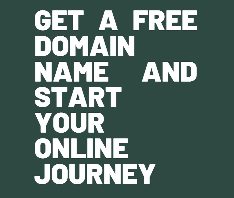 Get a Free Domain Name and Start Your Online Journey